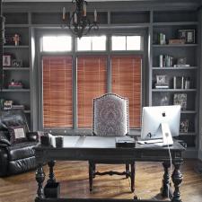 Beautiful custom colored and professionally painted Brentwood customer’s home office